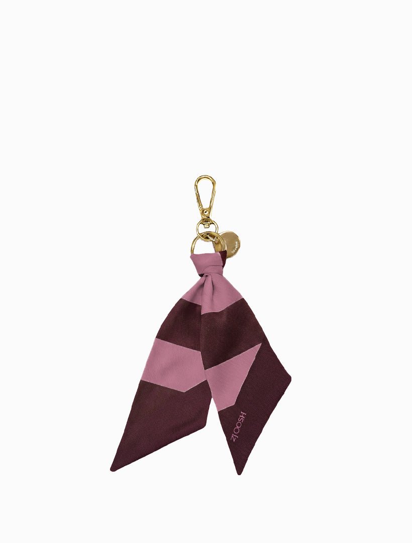 Twilly Bag Charm Pink Burgundy - Zjoosh