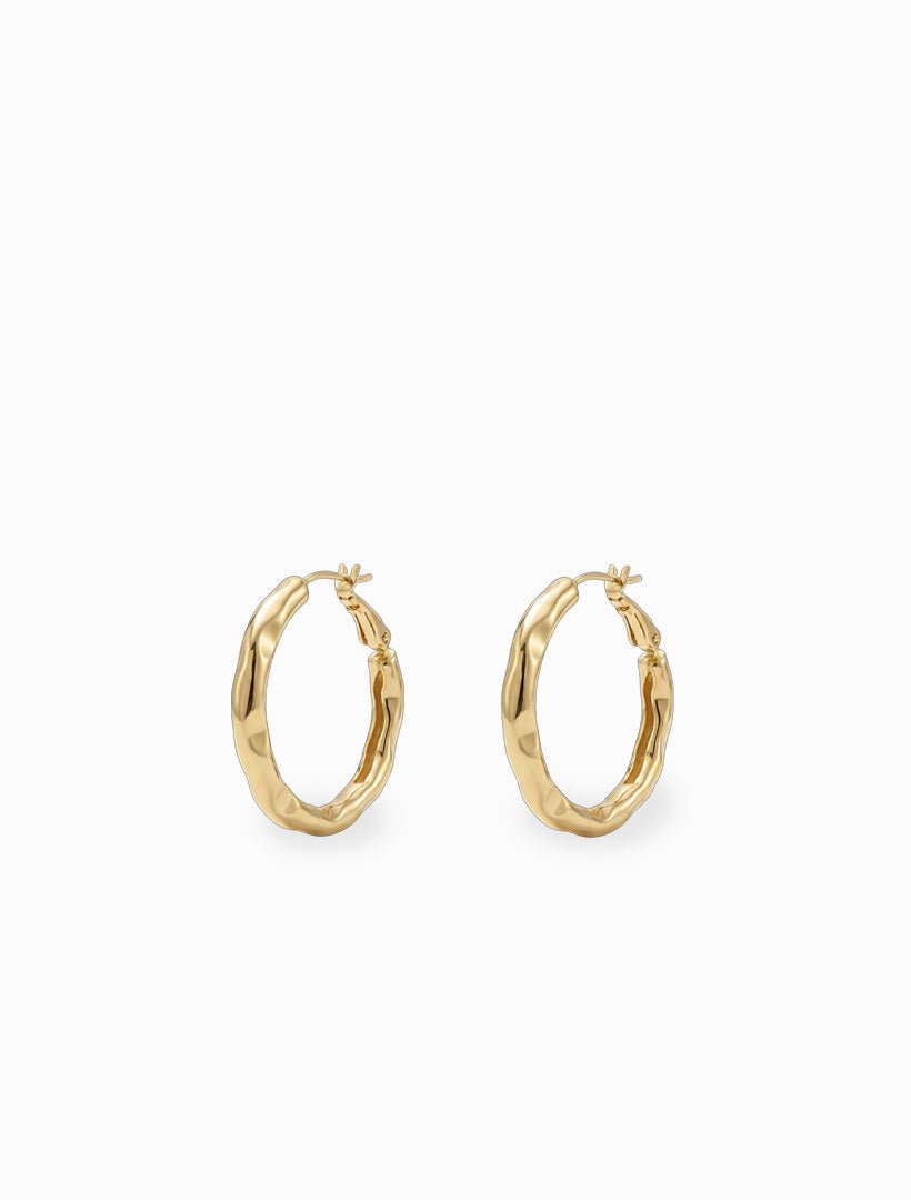 Twisted Hoops Gold - Zjoosh