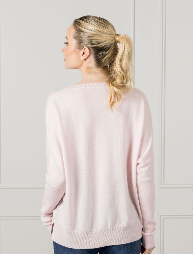 Vanessa Cashmere Jumper Parfait Pink - Zjoosh