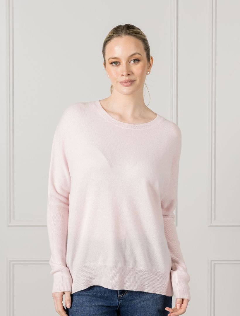 Vanessa Cashmere Jumper Parfait Pink - Zjoosh