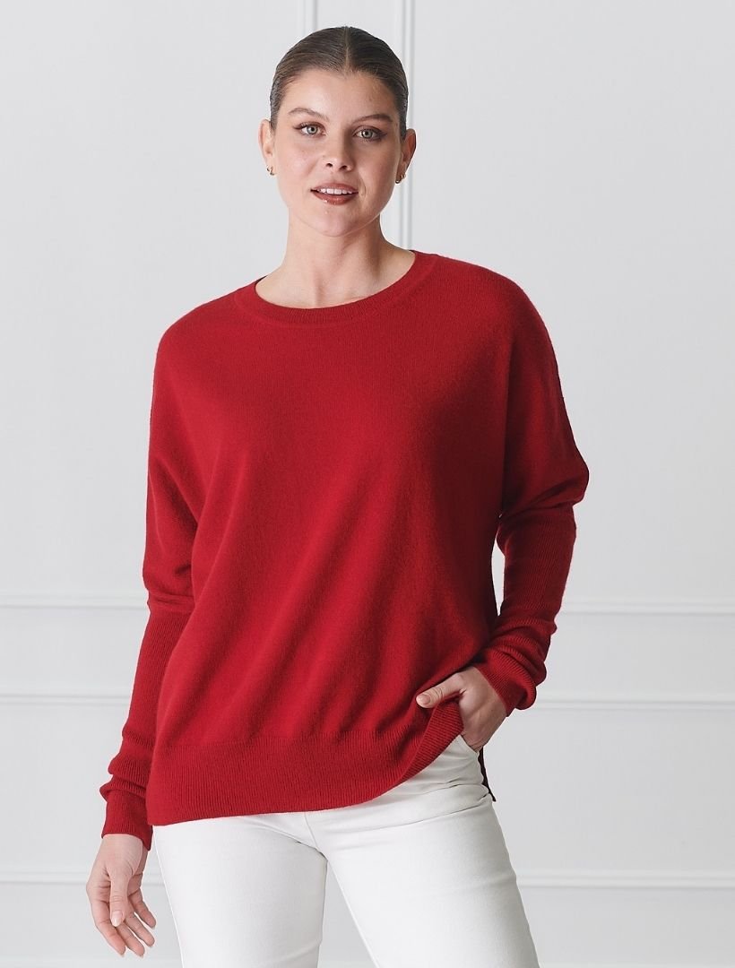 Vanessa Cashmere Jumper Rosewood - Zjoosh