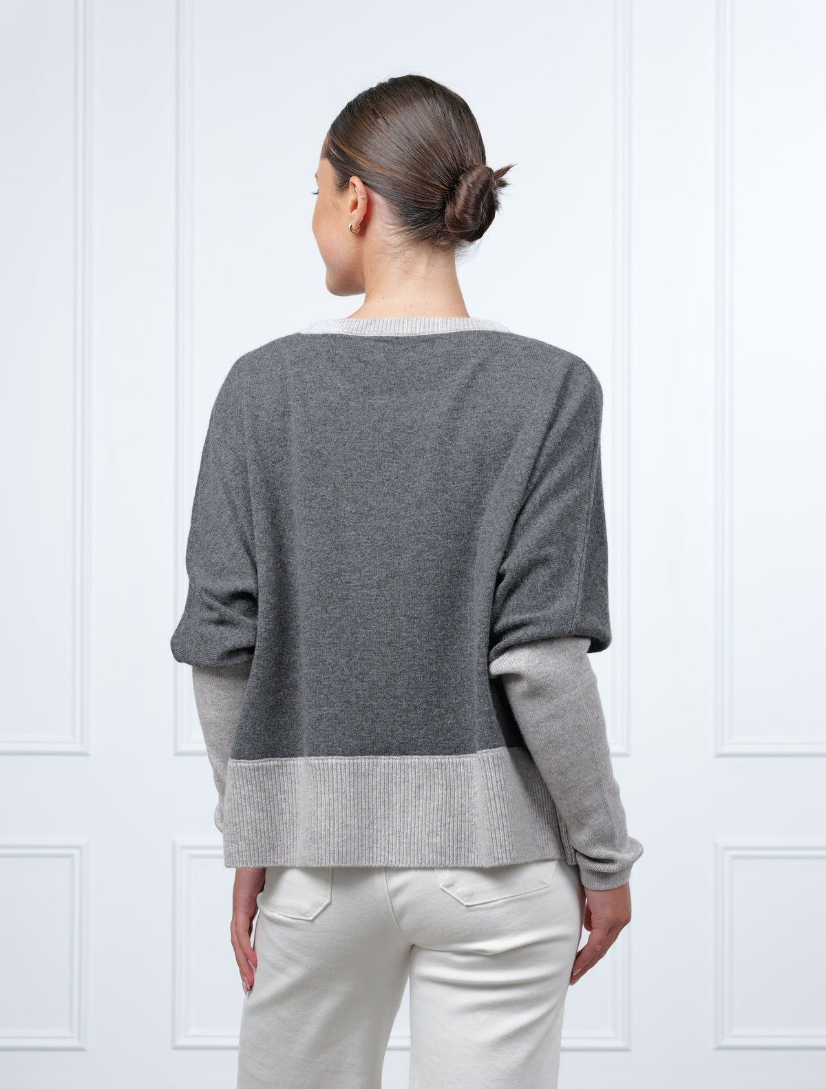 Vanessa Crop Knit Grey Free Size - Zjoosh