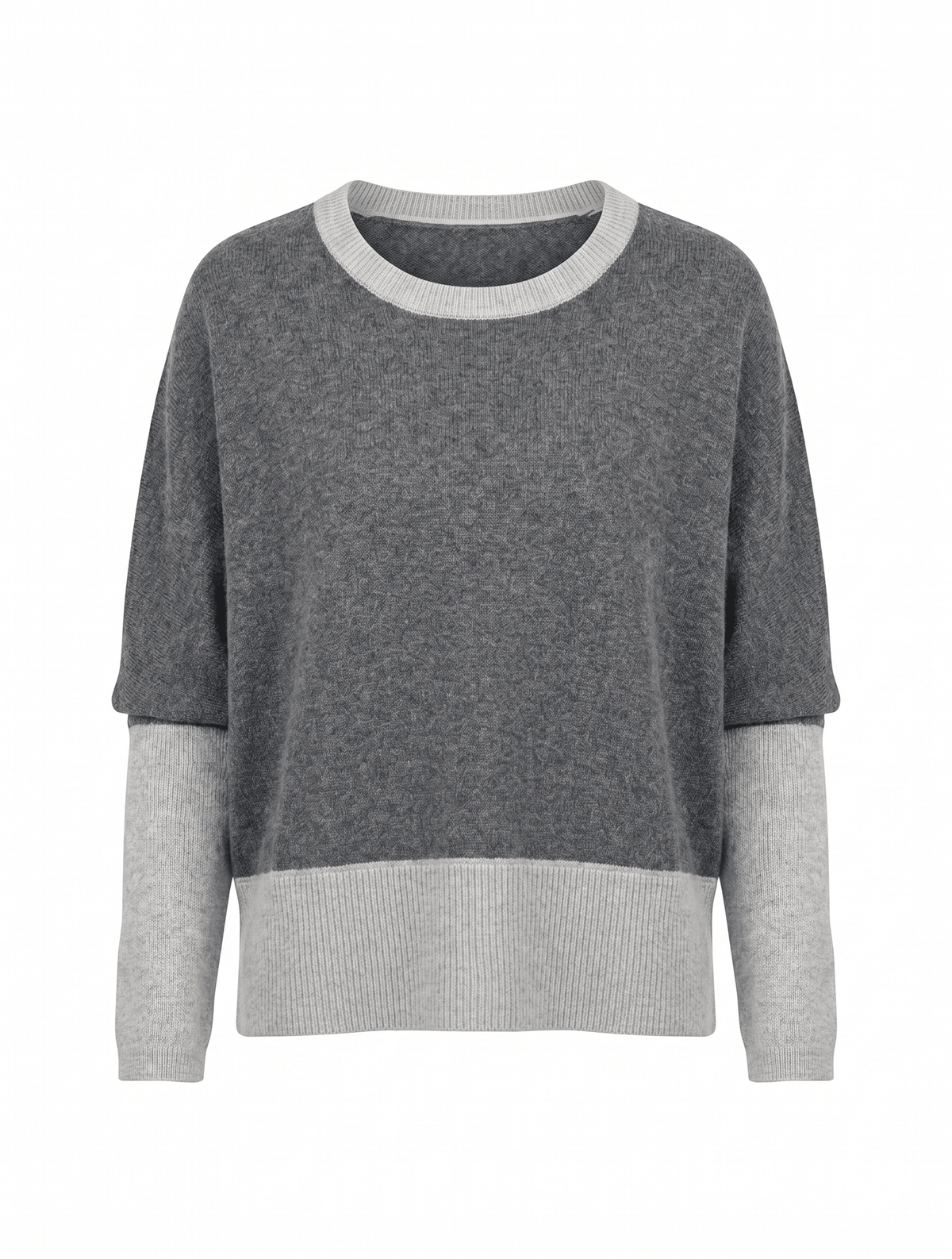 Vanessa Crop Knit Grey Free Size - Zjoosh