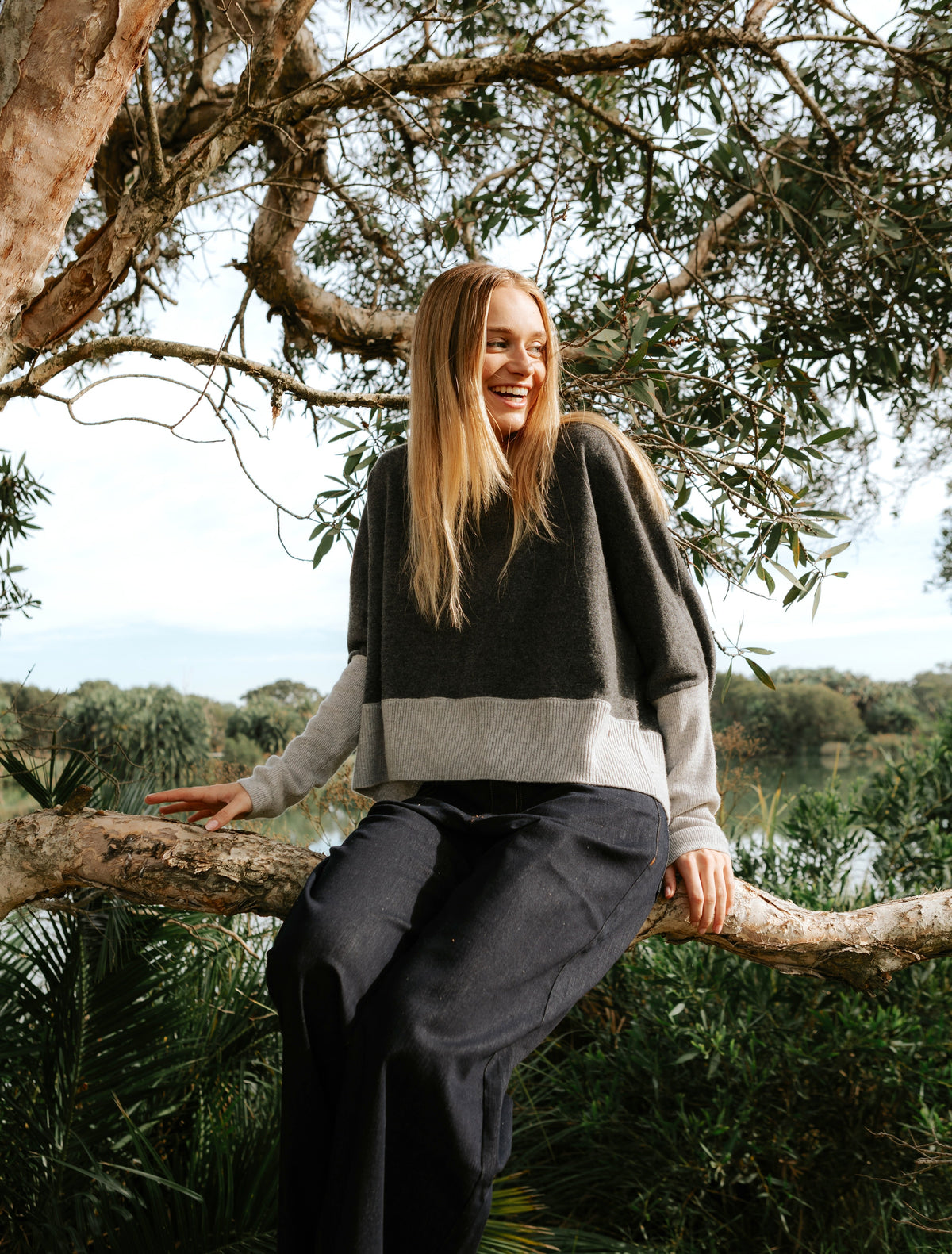 Vanessa Crop Knit Grey Free Size - Zjoosh