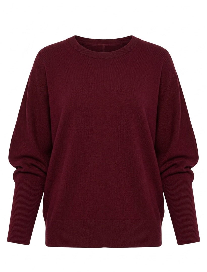 Vanessa Jumper Burgundy Free Size - Zjoosh