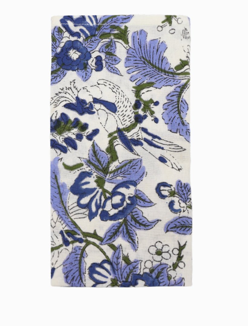 Veda Napkin Set of 4 Blue 45cm x 45cm - Zjoosh