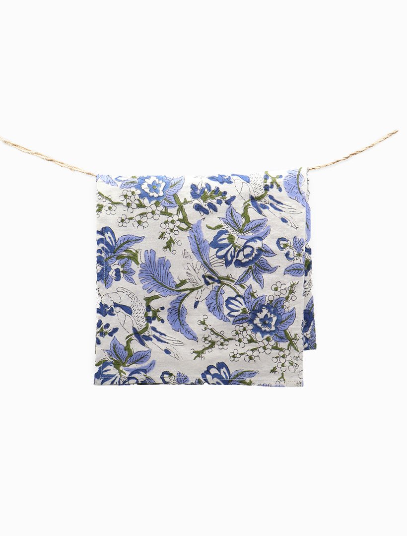 Veda Napkin Set of 4 Blue 45cm x 45cm - Zjoosh