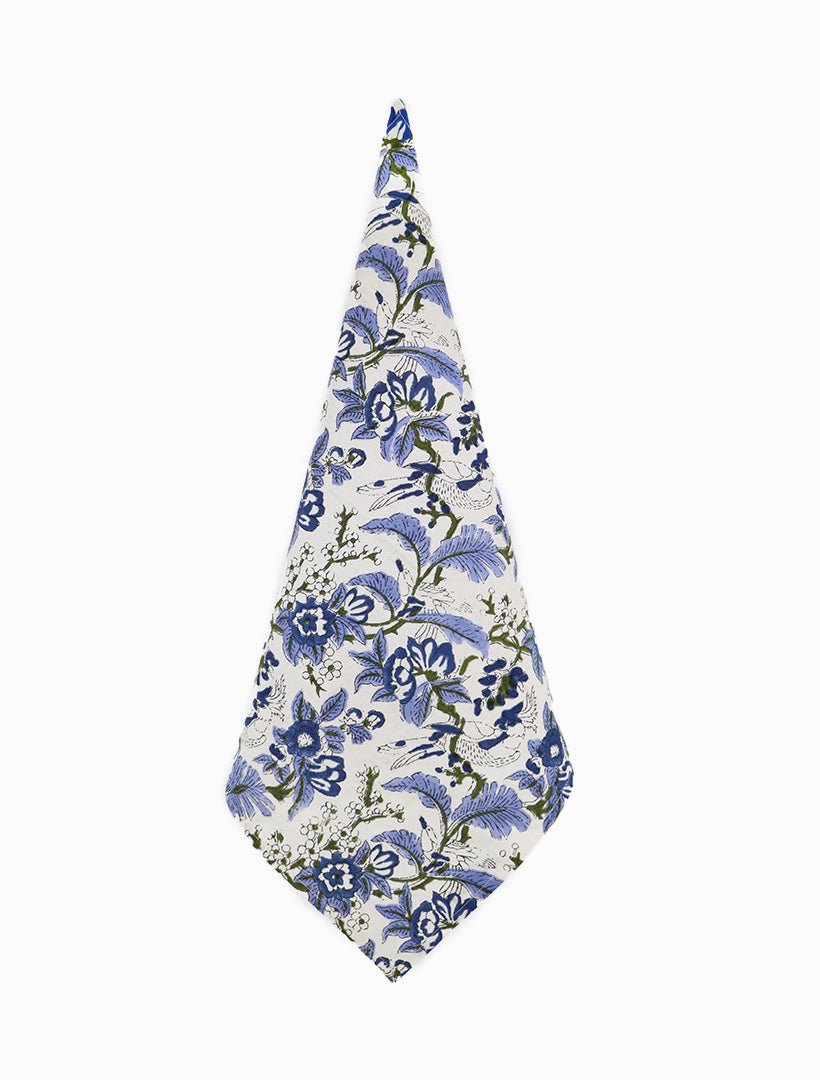 Veda Napkin Set of 4 Blue 45cm x 45cm - Zjoosh