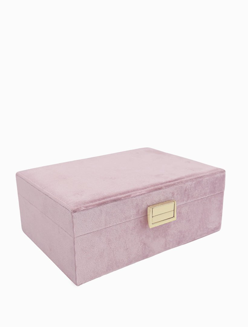 Velvet Jewellery Box Pink - Zjoosh