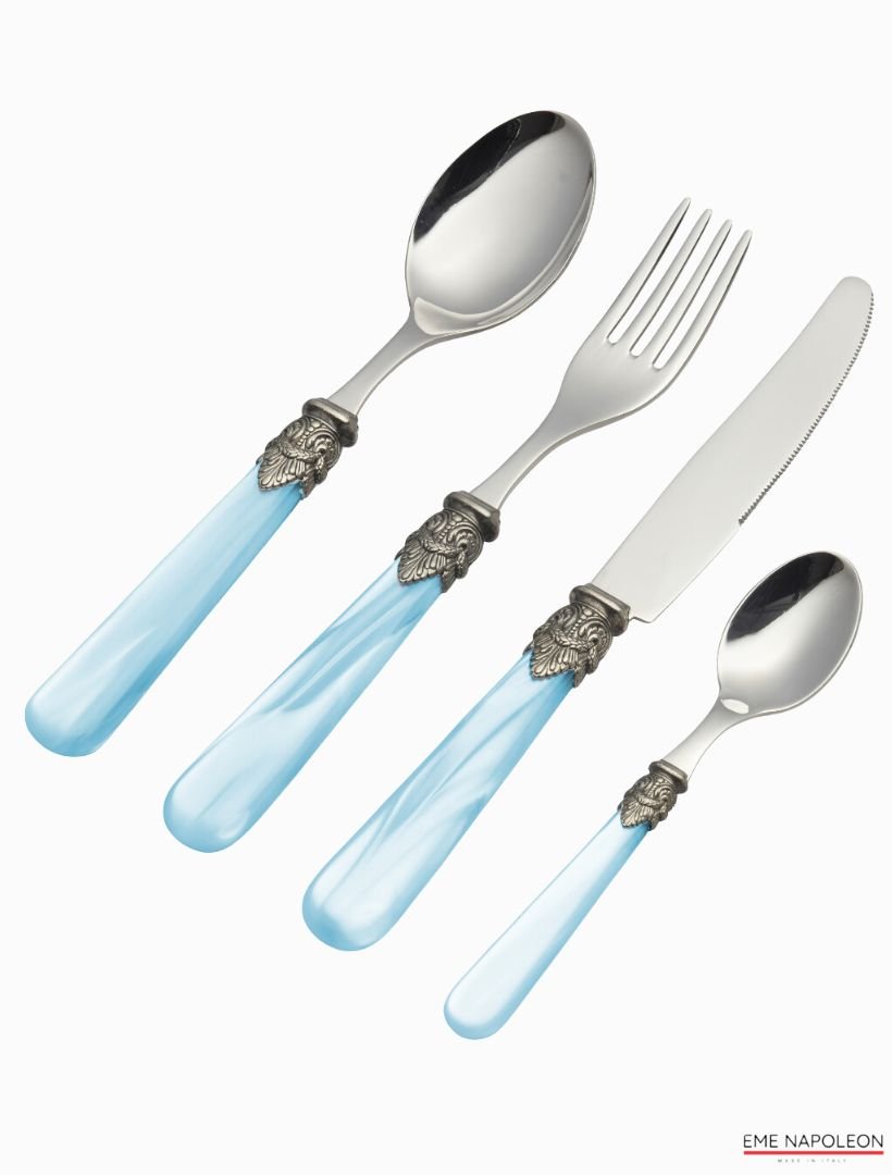 Verona 24 Piece Cutlery Set Seafoam - Zjoosh