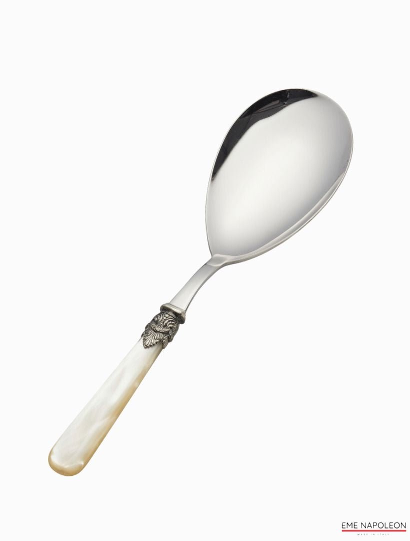 Verona Serving Spoon Ivory Pearl - Zjoosh