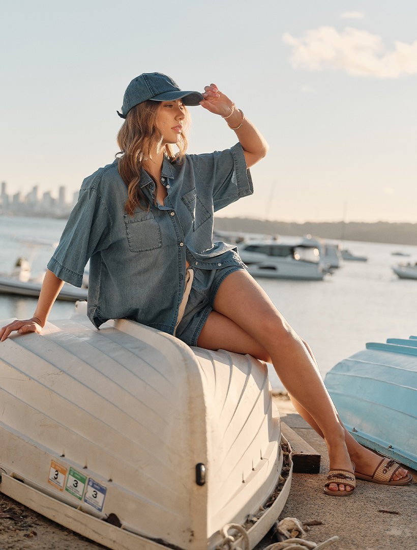 Veronique Denim Shirt - FINAL SALE - Zjoosh