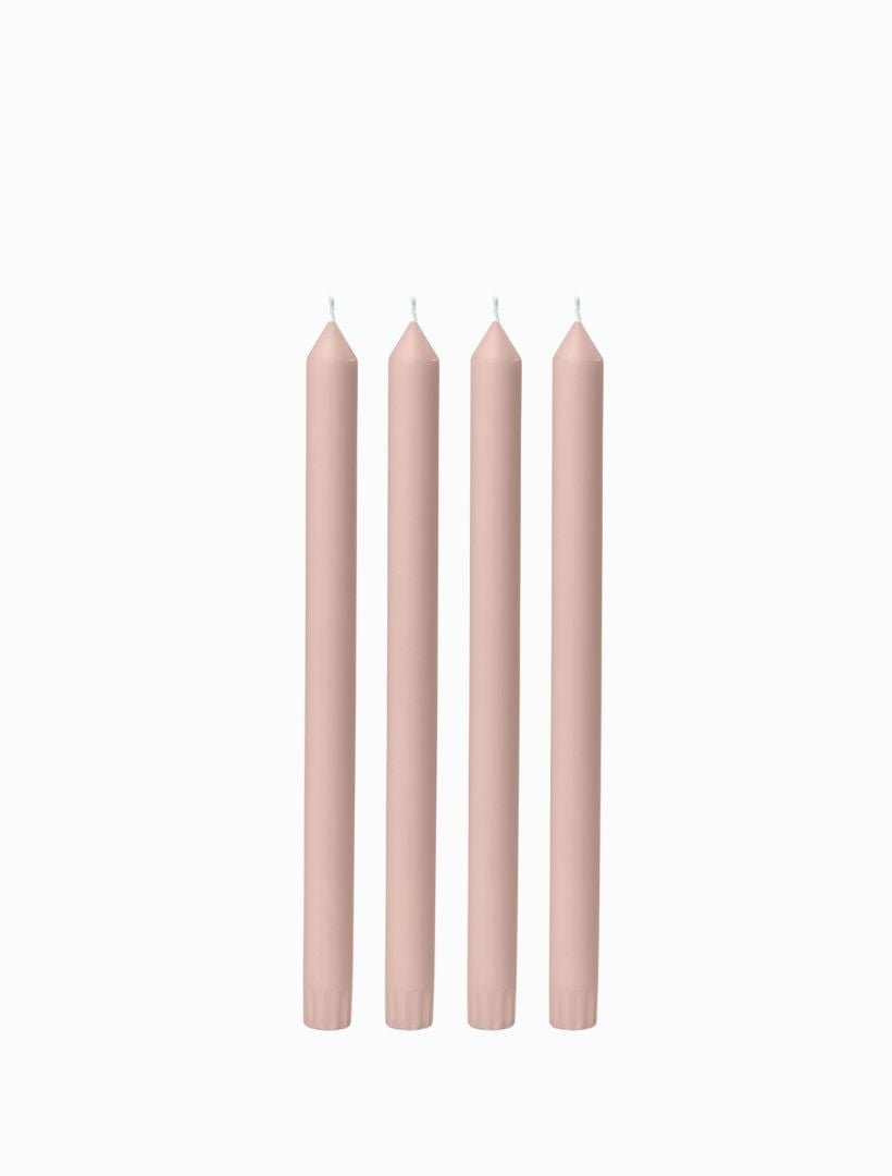 Vintage Blush 30cm Dinner Candle (Pack of 4) - Zjoosh