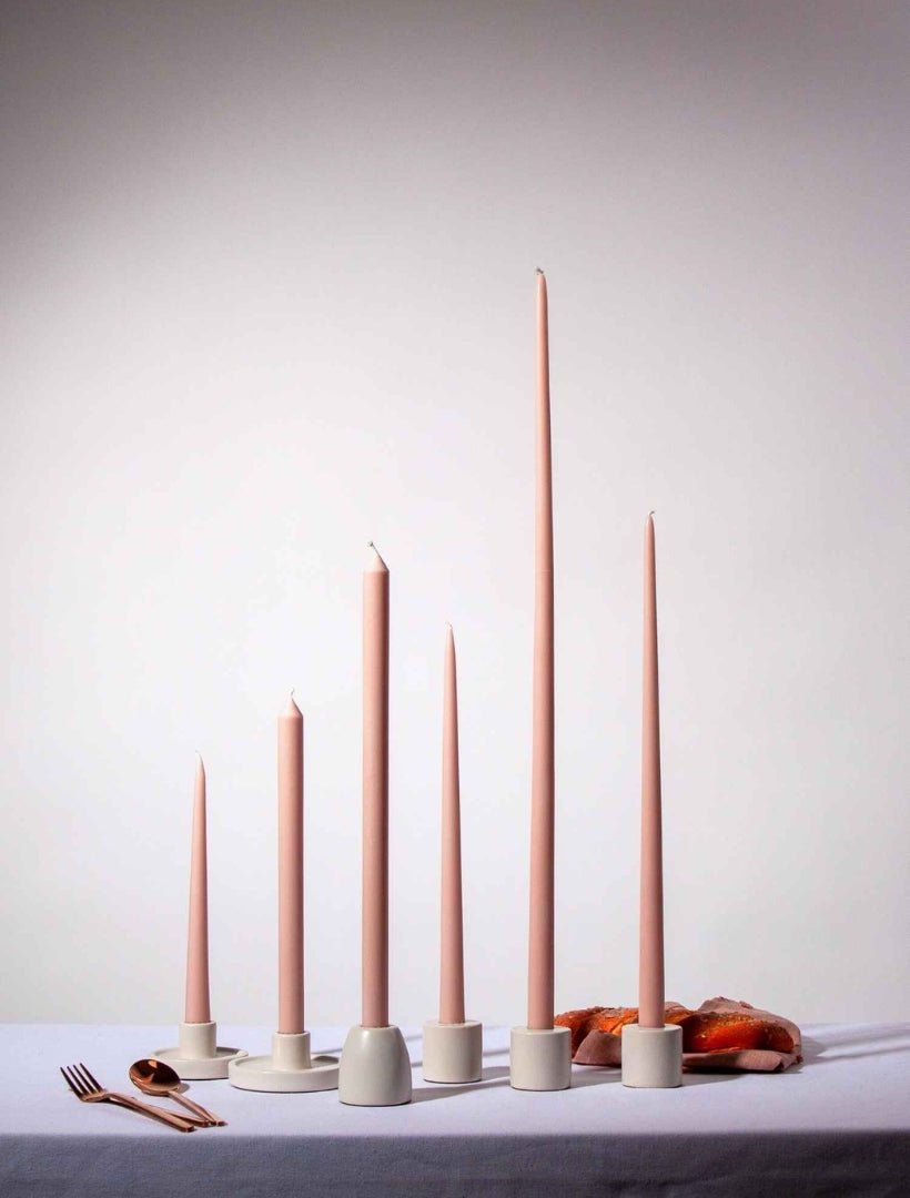 Vintage Blush Dinner Candle 40cm (Pack of 4) - Zjoosh