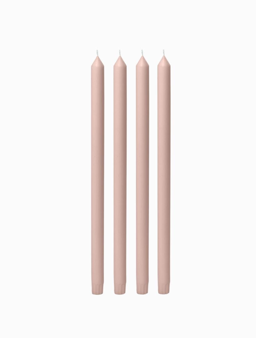 Vintage Blush Dinner Candle 40cm (Pack of 4) - Zjoosh