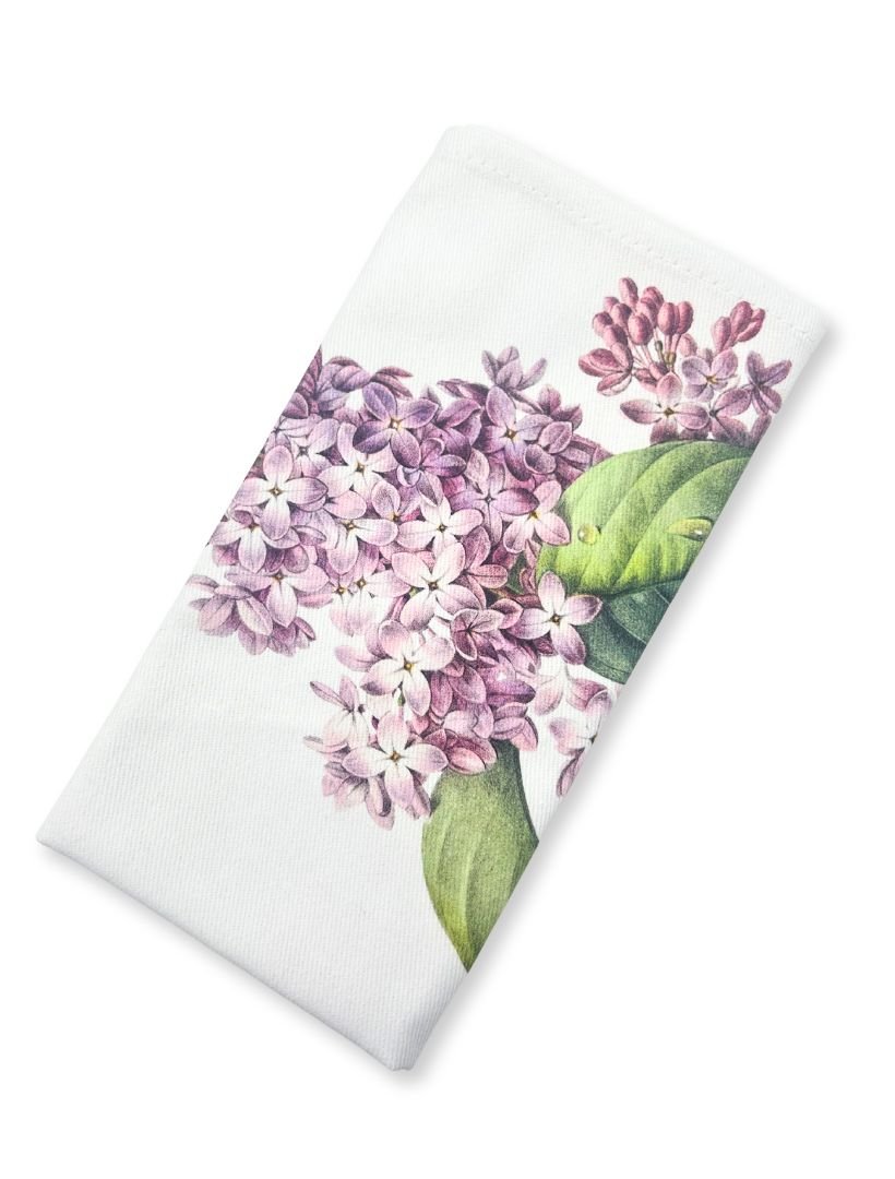 Vintage Botanical Tea Towel Lilac - Zjoosh