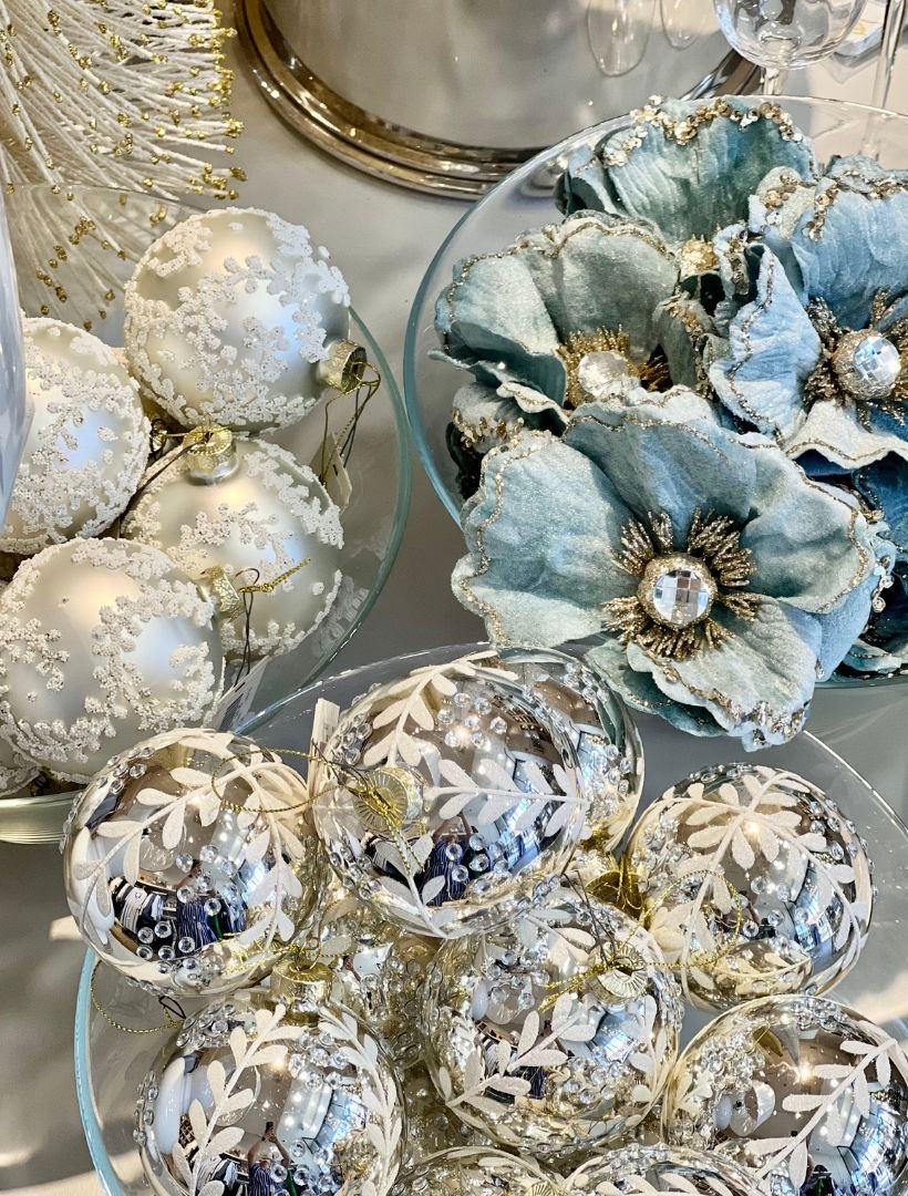 Vintage Glass Bauble Silver - FINAL SALE - Zjoosh