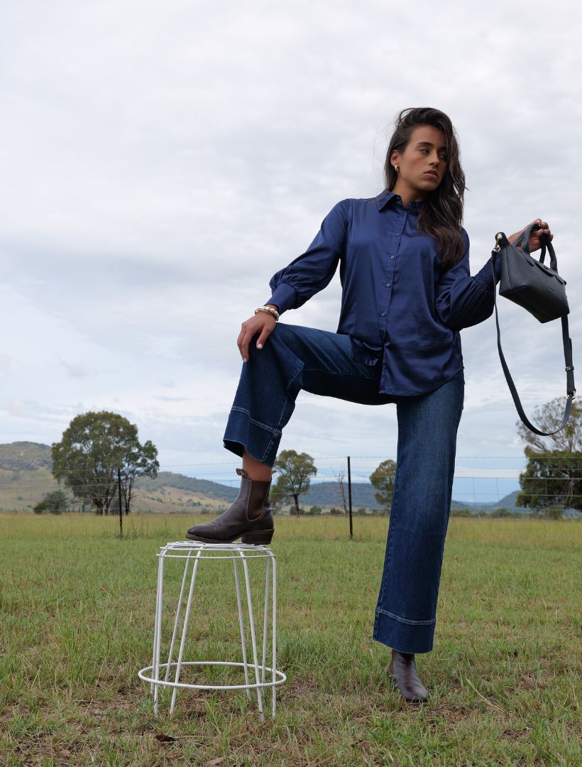 Wanda Long Leg Denim Jean Indigo - Zjoosh