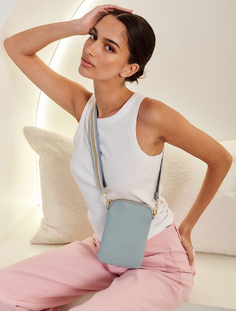 Wanderer Cross Body Bag Dusty Blue - Zjoosh