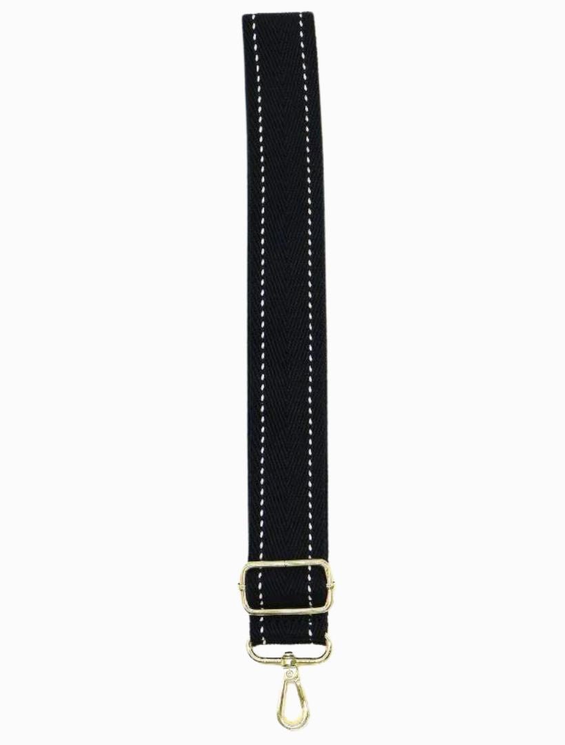 Webbing Bag Strap Black White - Zjoosh