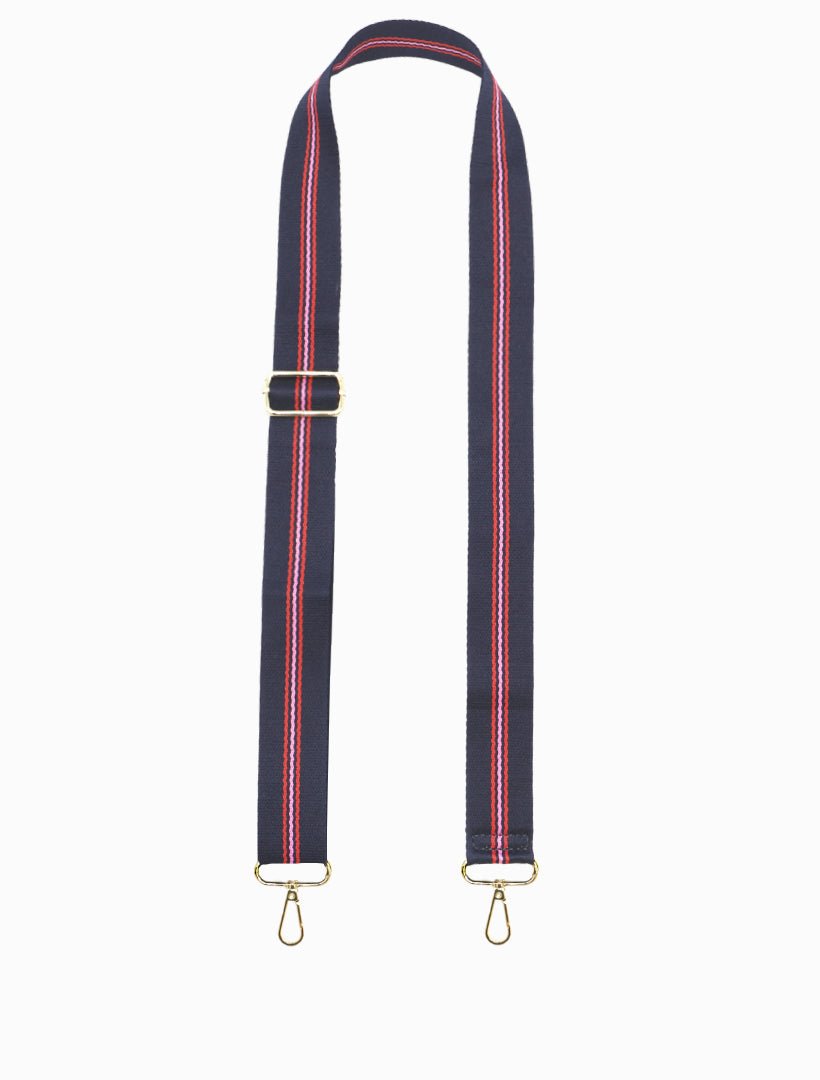 Webbing Bag Strap Navy Geranium - Zjoosh