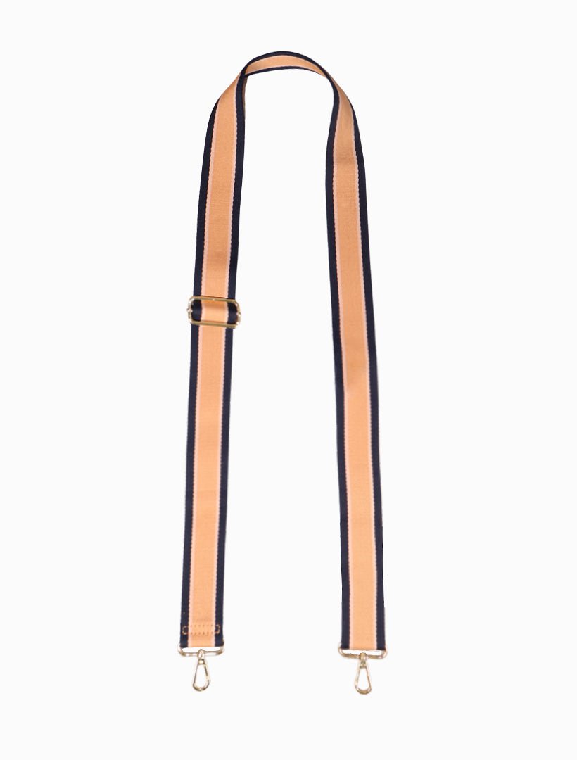 Webbing Bag Strap Navy Tan Sand - Zjoosh