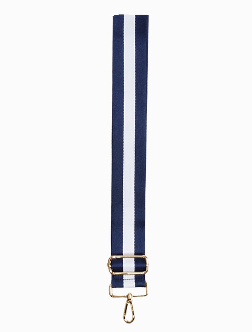 Webbing Bag Strap Navy White - Zjoosh