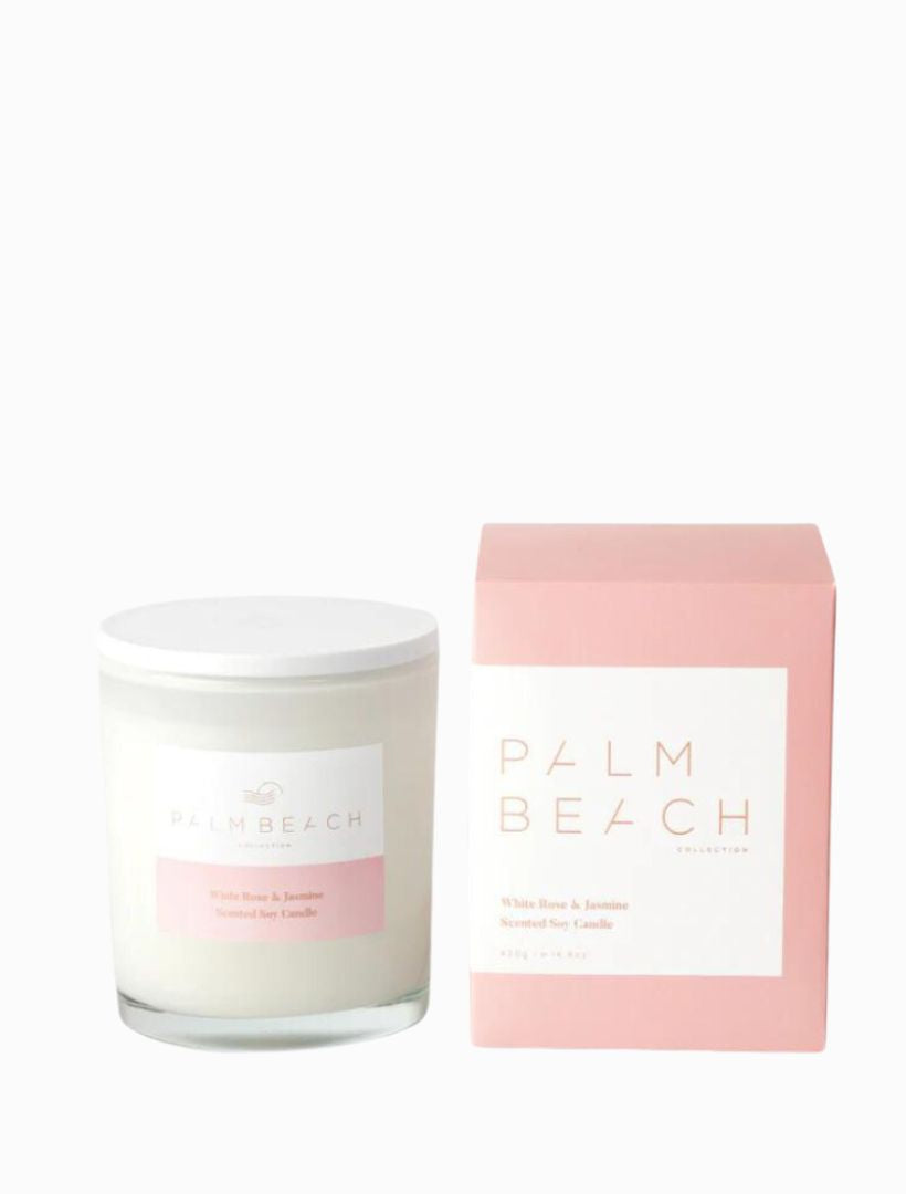 Palm Beach White Rose and Jasmine Candle 420G