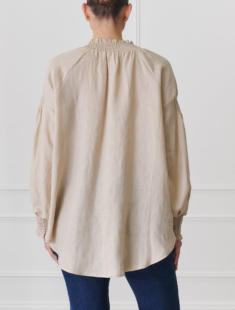 Willow Linen Top Sand - Zjoosh