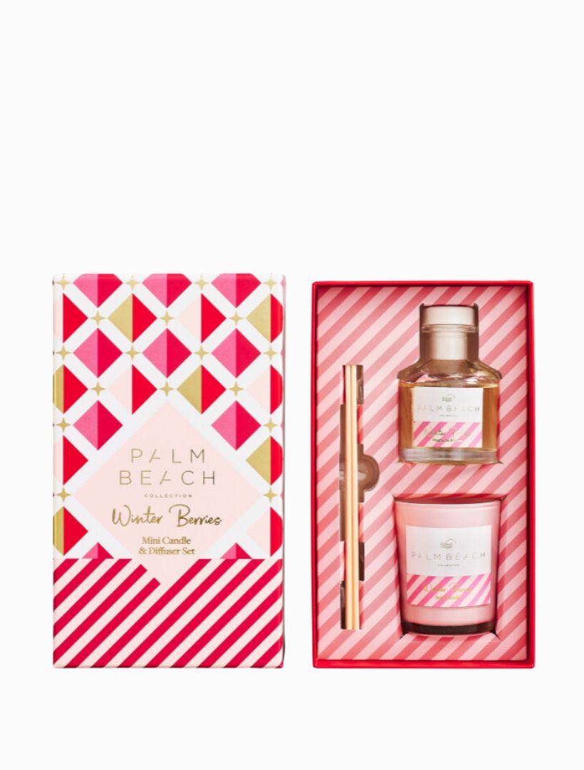 Palm Beach Mini Candle and Diffuser Pack Winter Berries - FINAL SALE