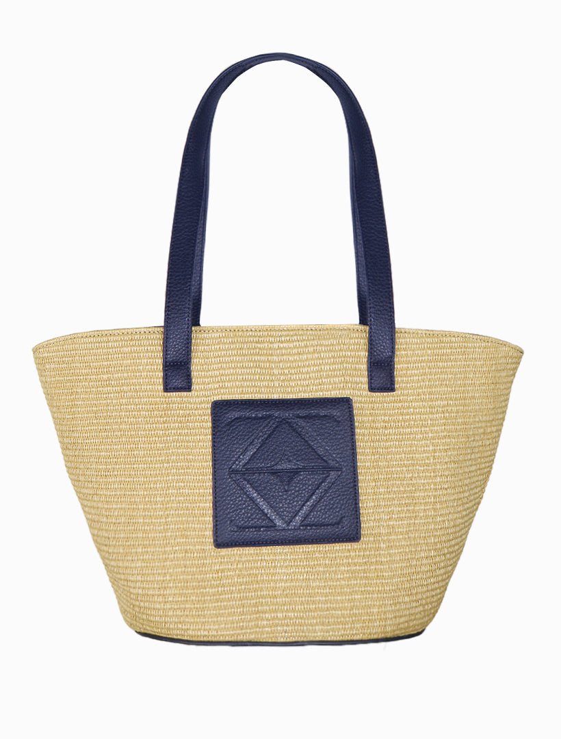 Zanzibar Palma Tote Navy - Zjoosh