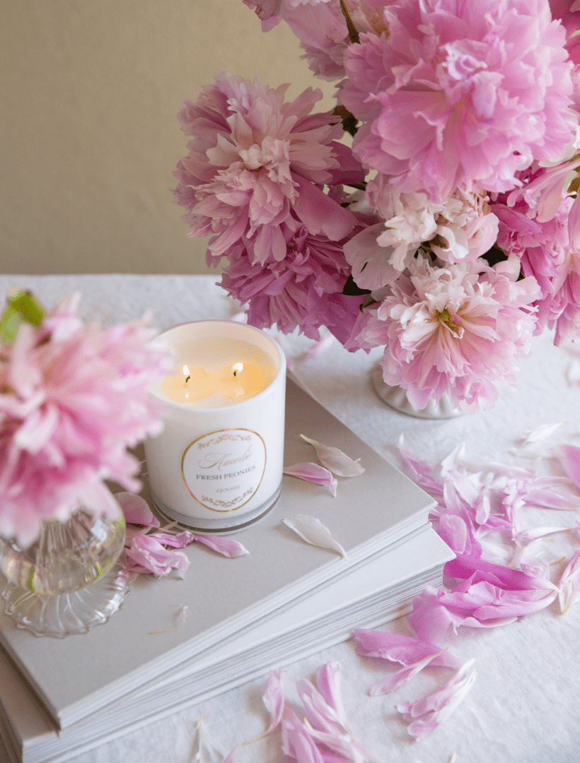 Zjoosh Candle Amelie Fresh Peonies - Zjoosh