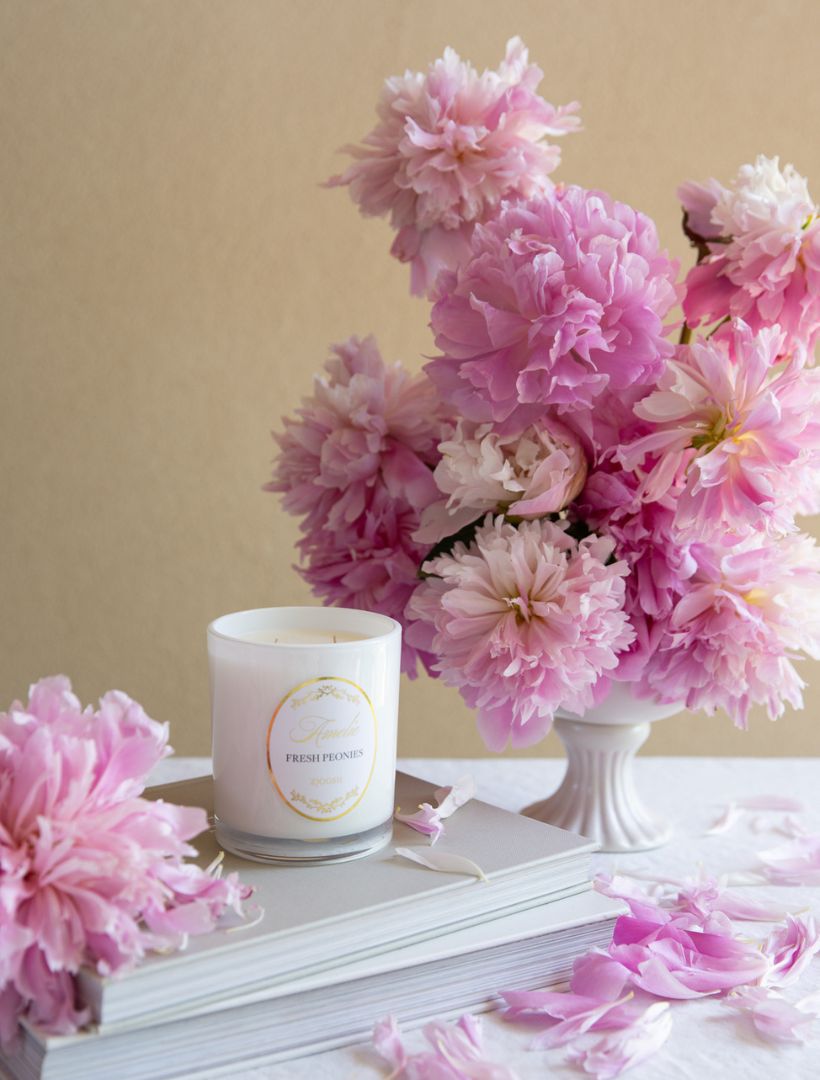 Zjoosh Candle Amelie Fresh Peonies - Zjoosh