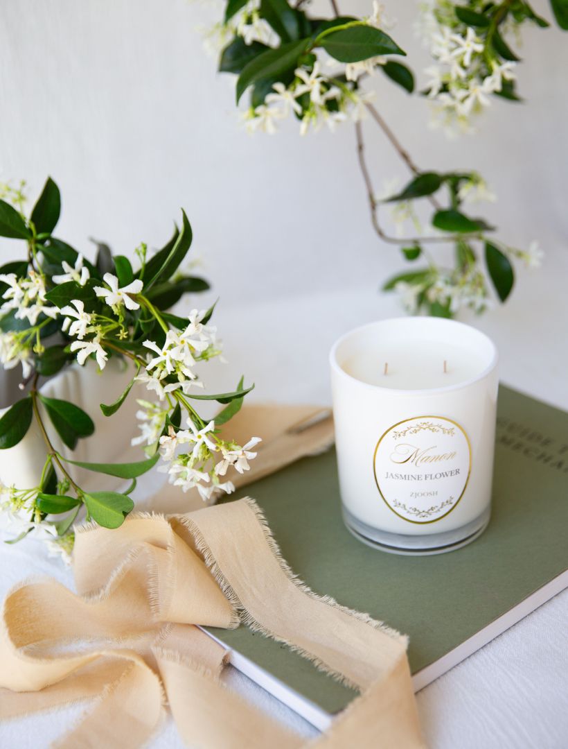 Zjoosh Candle Manon Jasmine Flower - Zjoosh