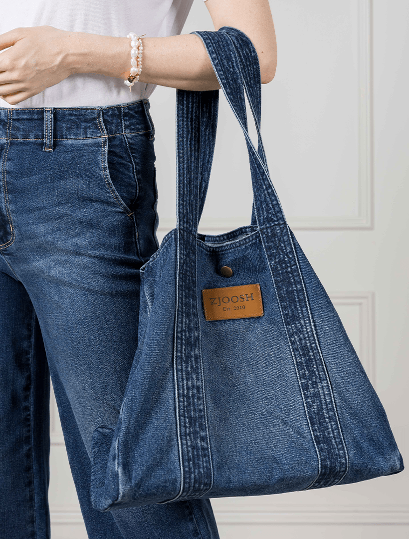 Zjoosh Classic Tote Bag Denim - Zjoosh