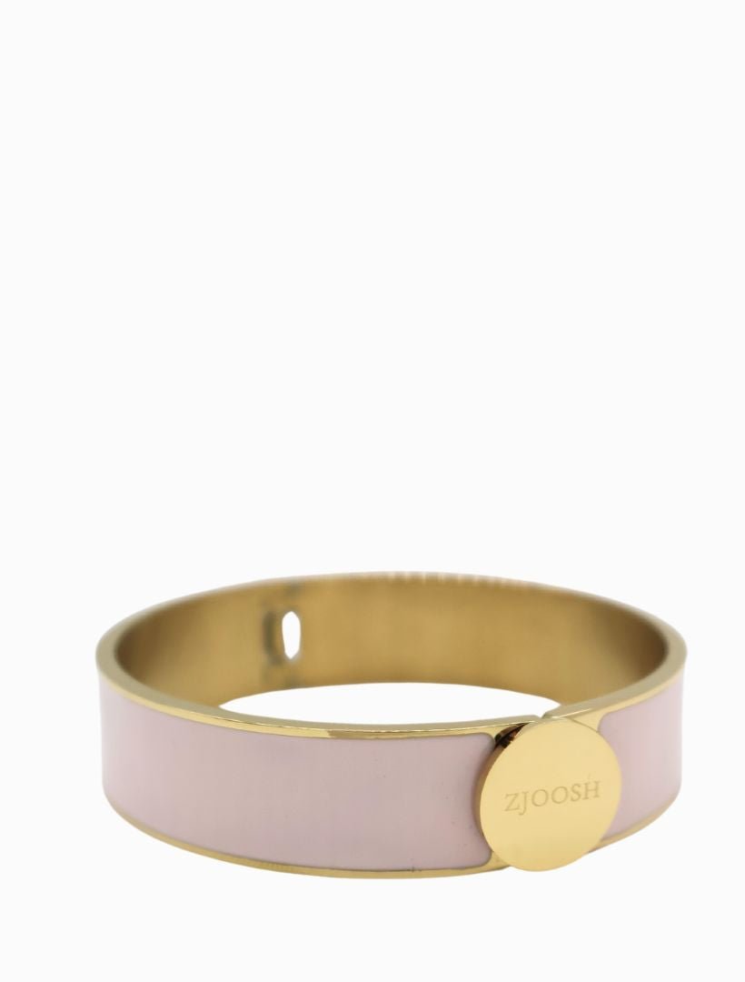 Zjoosh Logo Disk Bangle Pink - Zjoosh