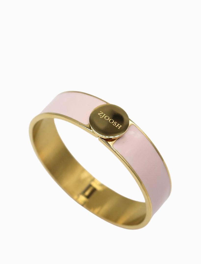 Zjoosh Logo Disk Bangle Pink - Zjoosh