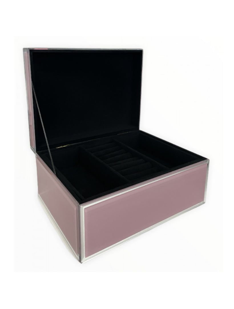 Jewel Box With Tray Pink Large