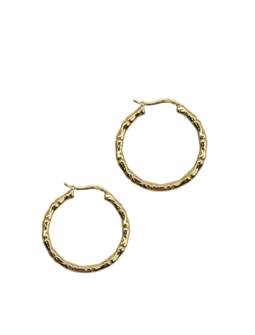 Lucienne Bamboo Hoops Gold