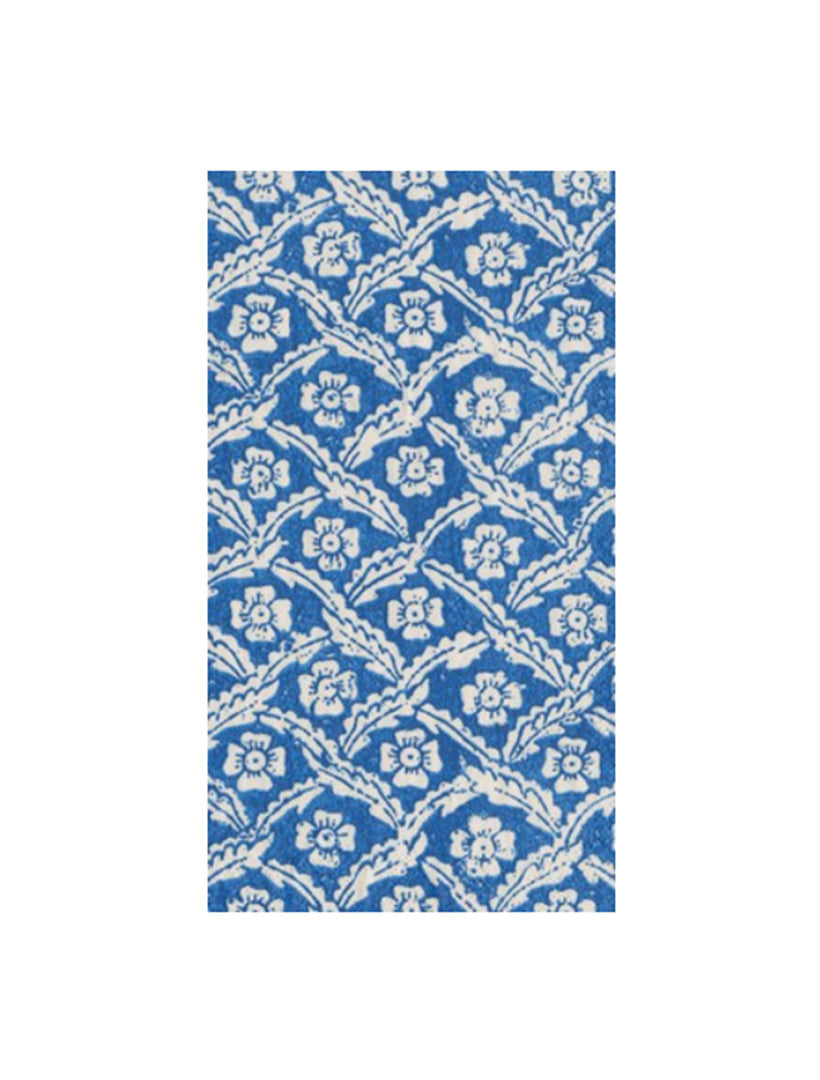 Domino Papers Floral Cross Guess Towel Blue