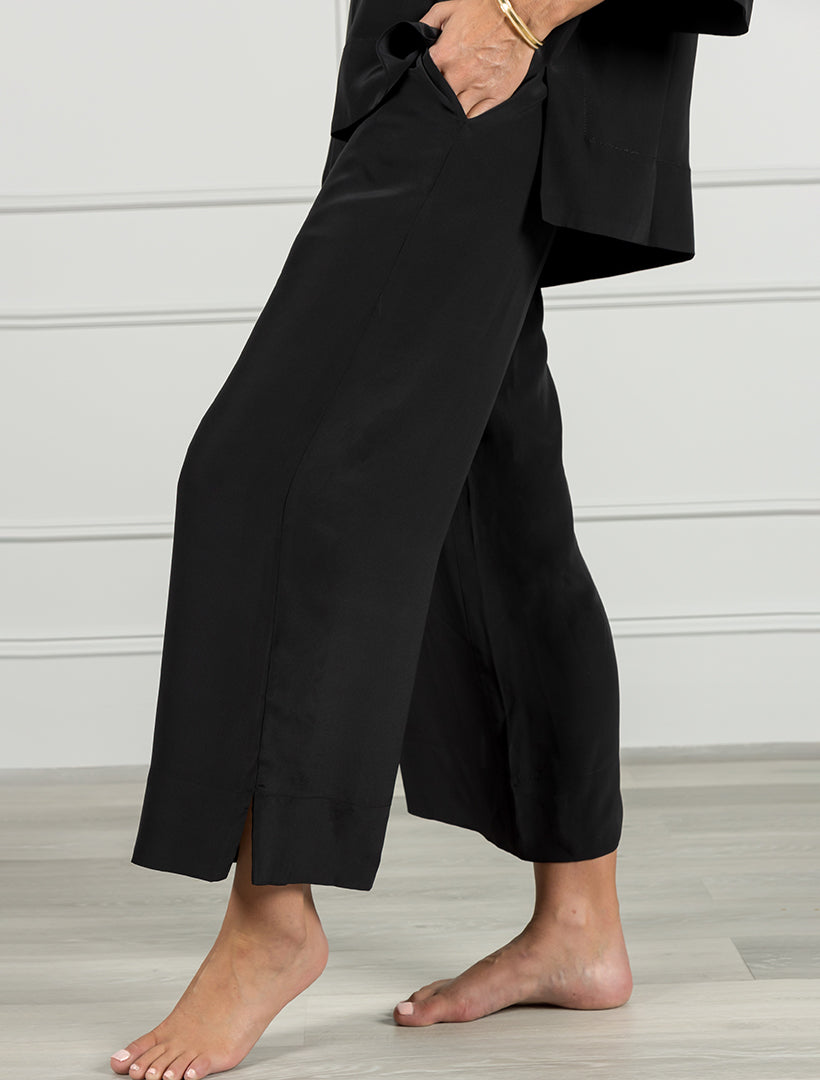 Hemingway Silk Pant Black
