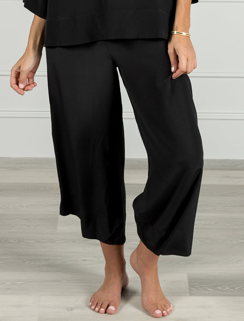 Hemingway Silk Pant Black