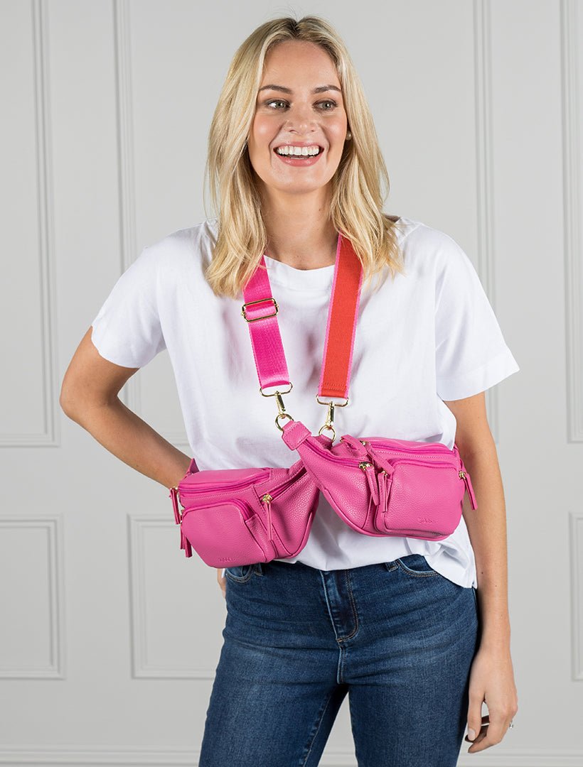 Allegra Bum Bag Bright Pink - Zjoosh