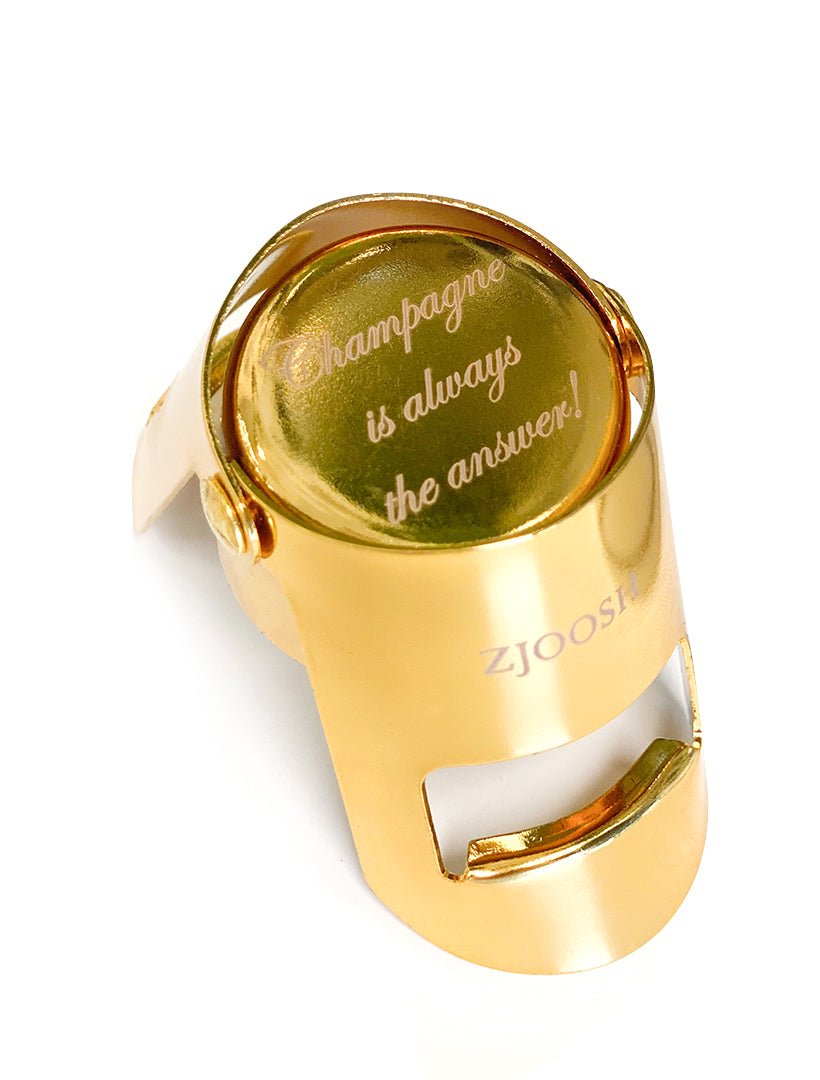 Champagne Stopper Gold - Zjoosh