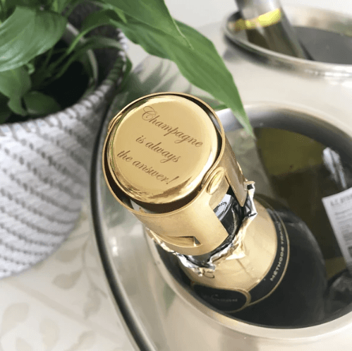 Champagne Stopper Gold - Zjoosh