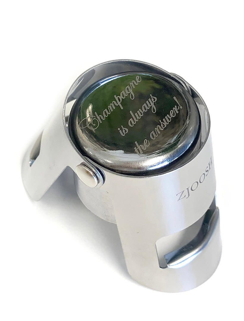 Champagne Stopper Steel - Zjoosh