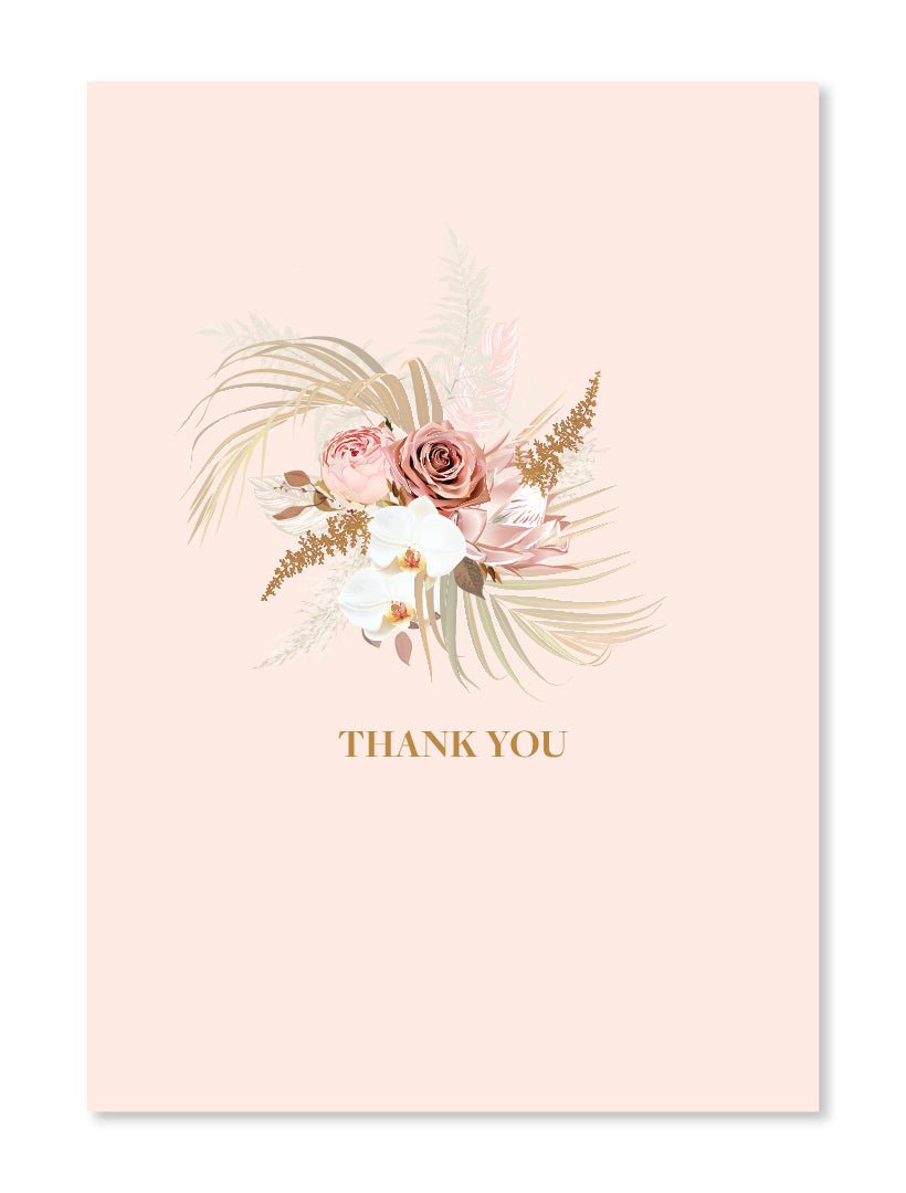 Dry Flower Thank You Card - Zjoosh