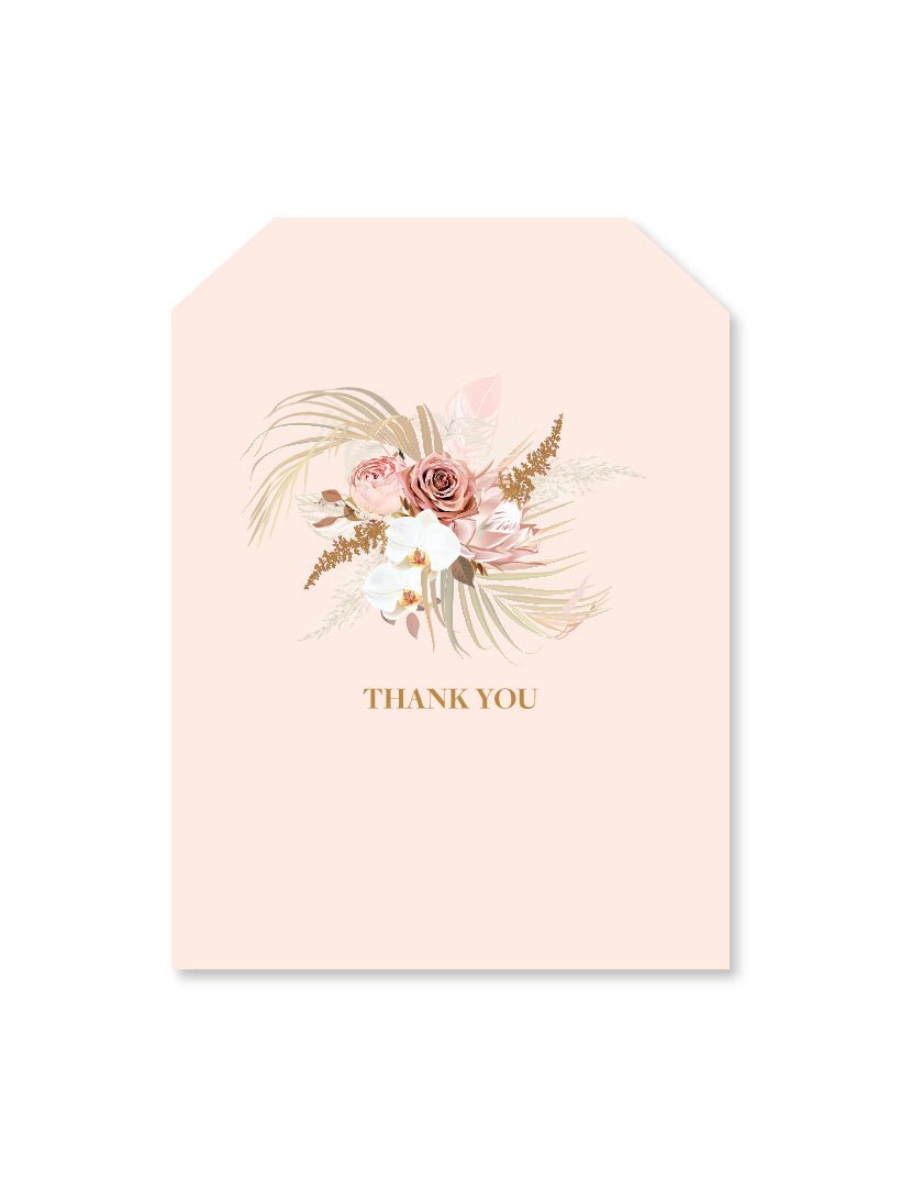 Dry Flower Thank You Tag - Zjoosh