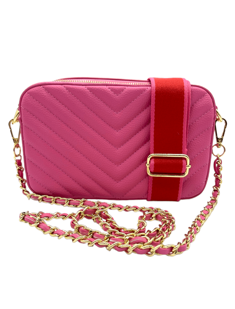 Frankie Speed Cross Body Bag Bright Pink - Zjoosh
