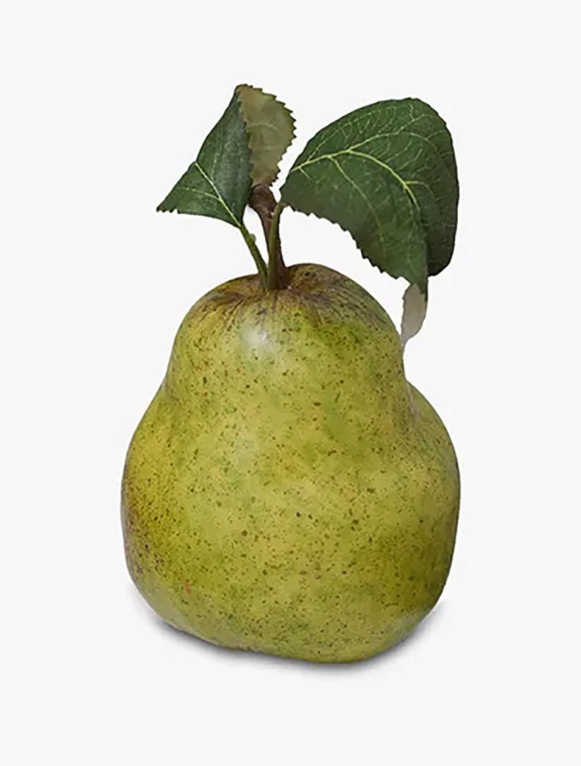 Fruit Pear W Leaf Green - Zjoosh